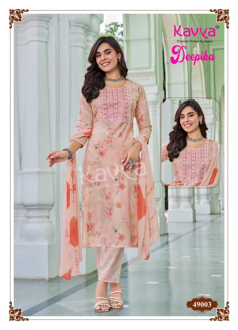 Deepika Vol 49 Kavya Capsule Readymade Pant Style Suits Wholesaler