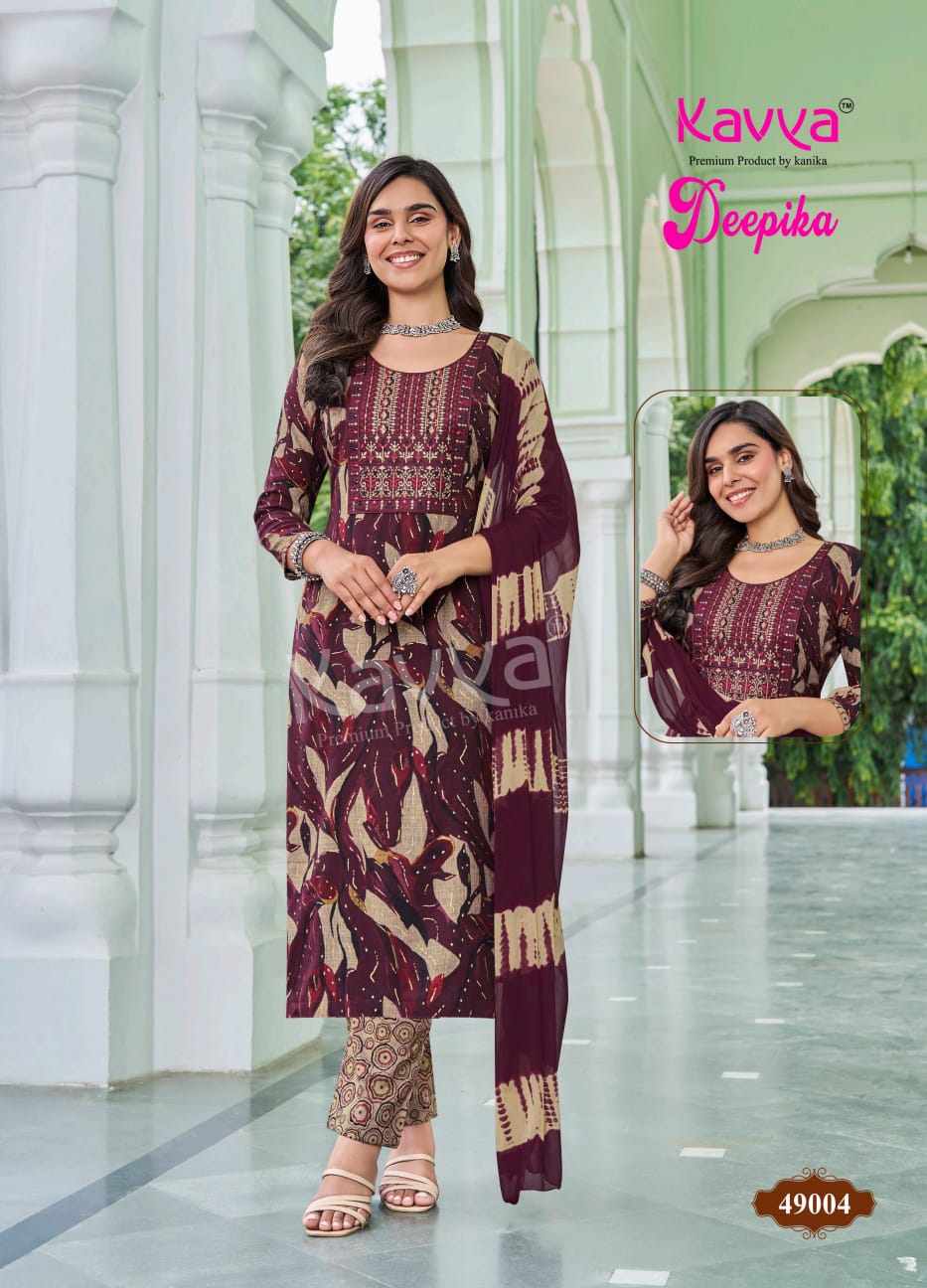 Deepika Vol 49 Kavya Capsule Readymade Pant Style Suits Wholesaler