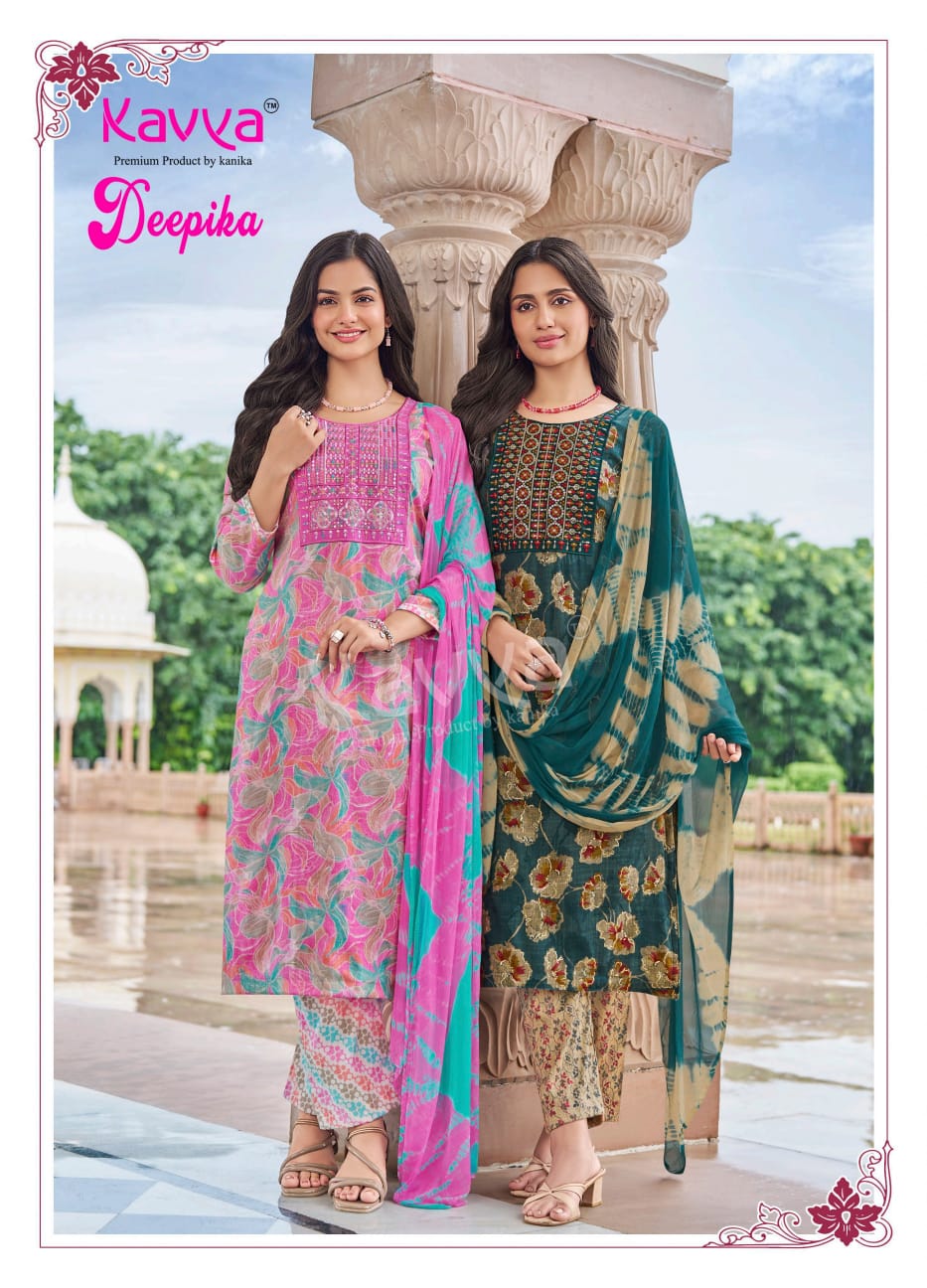 Deepika Vol 50 Kavya Capsule Readymade Pant Style Suits Exporter
