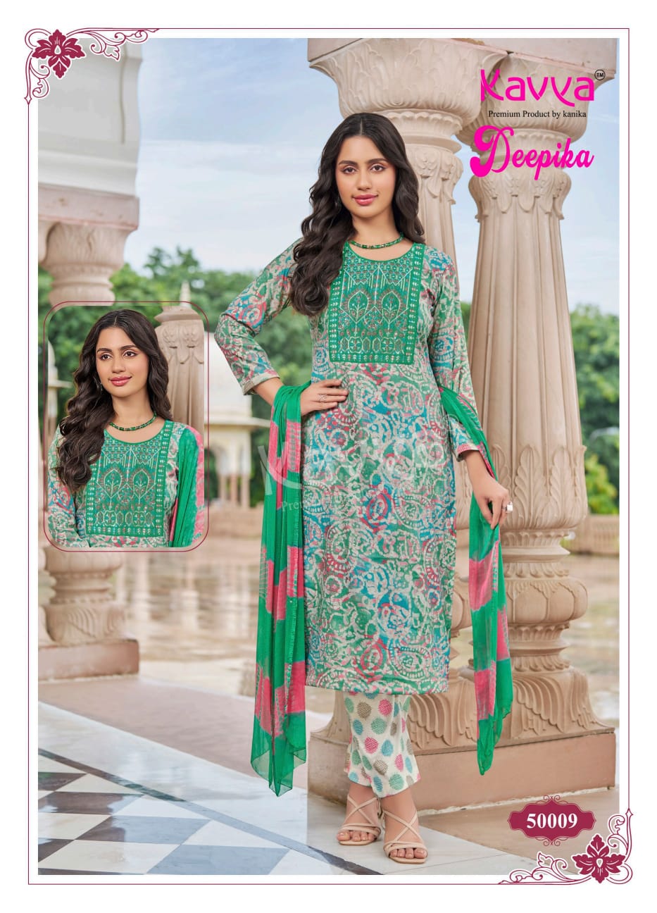 Deepika Vol 50 Kavya Capsule Readymade Pant Style Suits Exporter