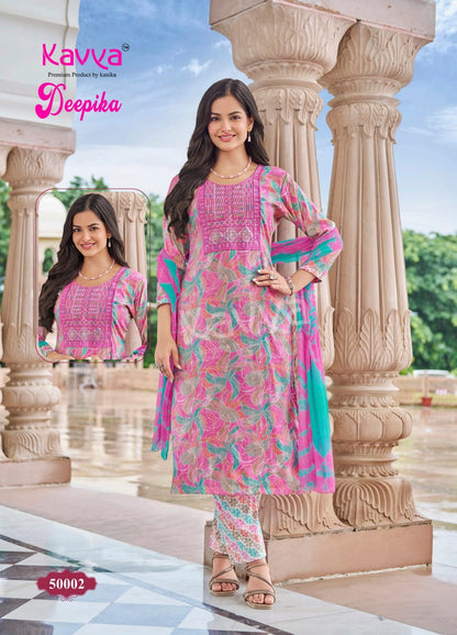 Deepika Vol 50 Kavya Capsule Readymade Pant Style Suits Exporter