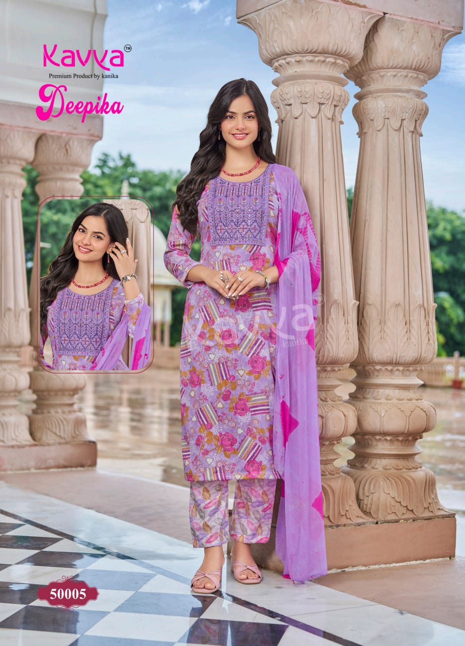 Deepika Vol 50 Kavya Capsule Readymade Pant Style Suits Exporter