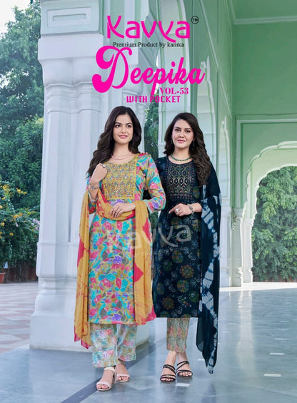 Deepika Vol 53 Kavya Readymade Pant Style Suits Supplier Ahmedabad