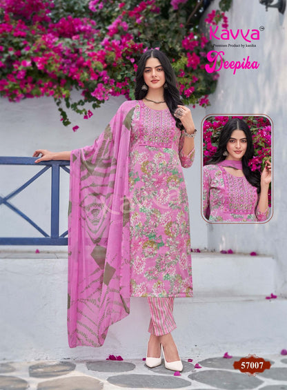 Deepika Vol 57 Kavya Capsule Readymade Pant Style Suits Exporter India