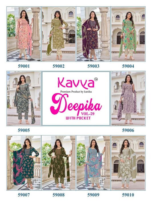 Deepika Vol 59 Kavya Readymade Pant Style Suits Supplier India