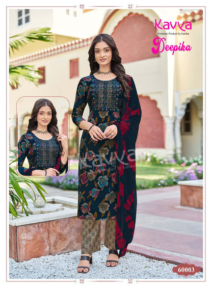 Deepika Vol 60 Kavya Capsule Readymade Pant Style Suits Wholesaler Gujarat