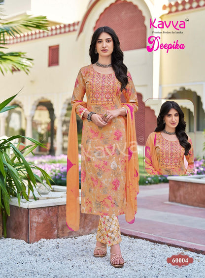 Deepika Vol 60 Kavya Capsule Readymade Pant Style Suits Wholesaler Gujarat
