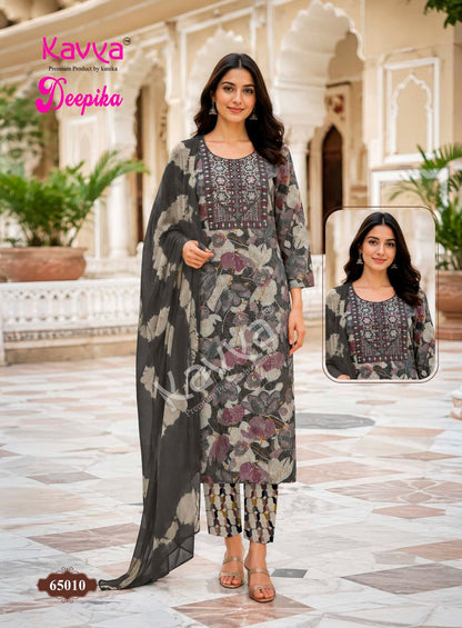 Deepika Vol 65 Kavya Capsule Readymade Pant Style Suits Exporter Ahmedabad