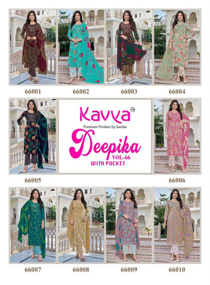 Deepika Vol 66 Kavya Capsule Readymade Pant Style Suits Exporter Gujarat