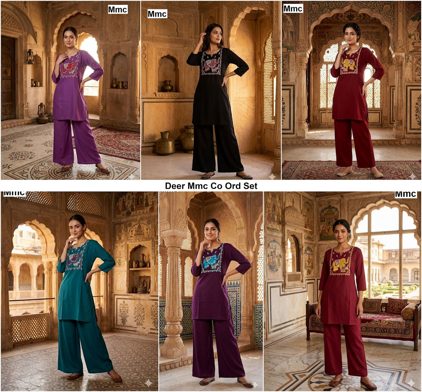 Deer Mmc Dhabu Cotton Co Ord Set Wholesale Rate