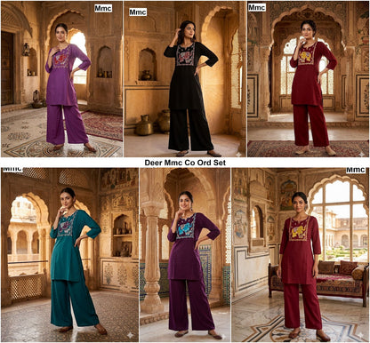 Deer Mmc Dhabu Cotton Co Ord Set Wholesale Rate