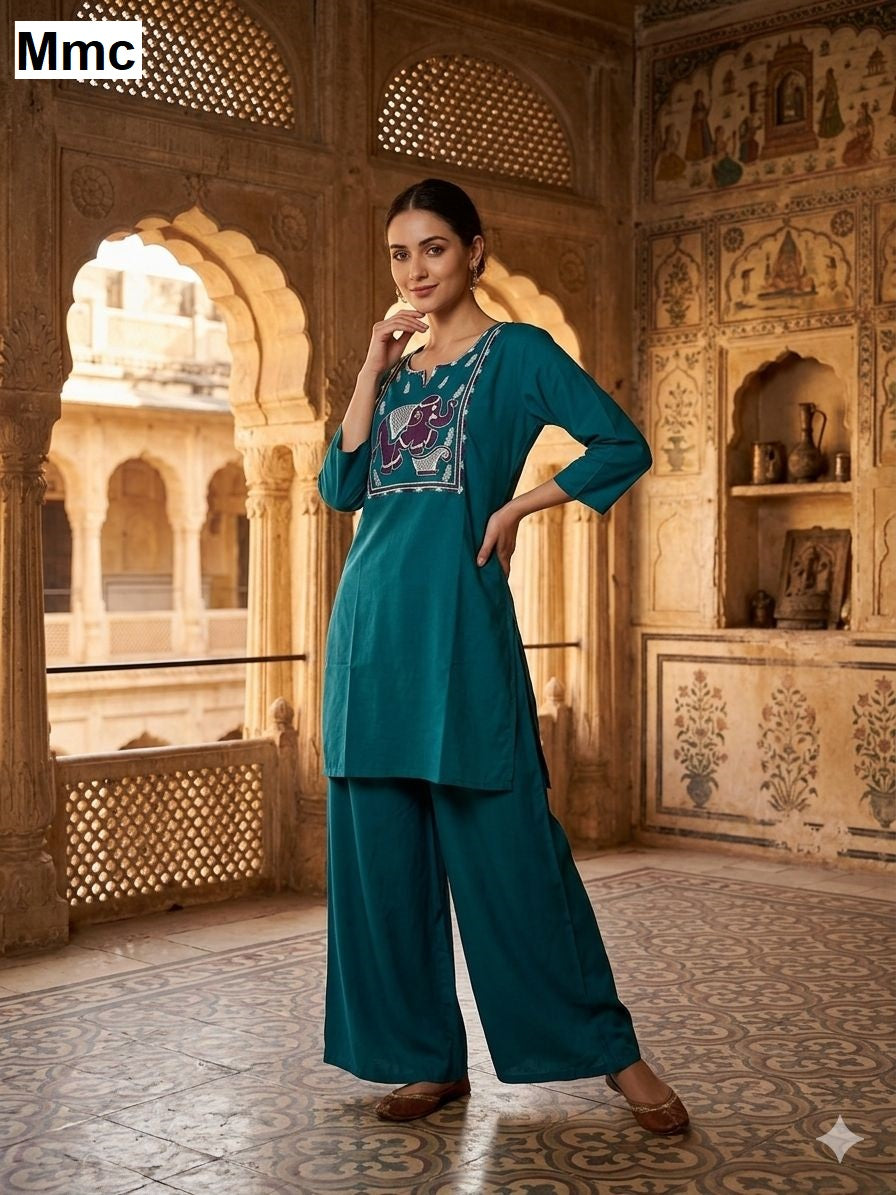 Deer Mmc Dhabu Cotton Co Ord Set Wholesale Rate
