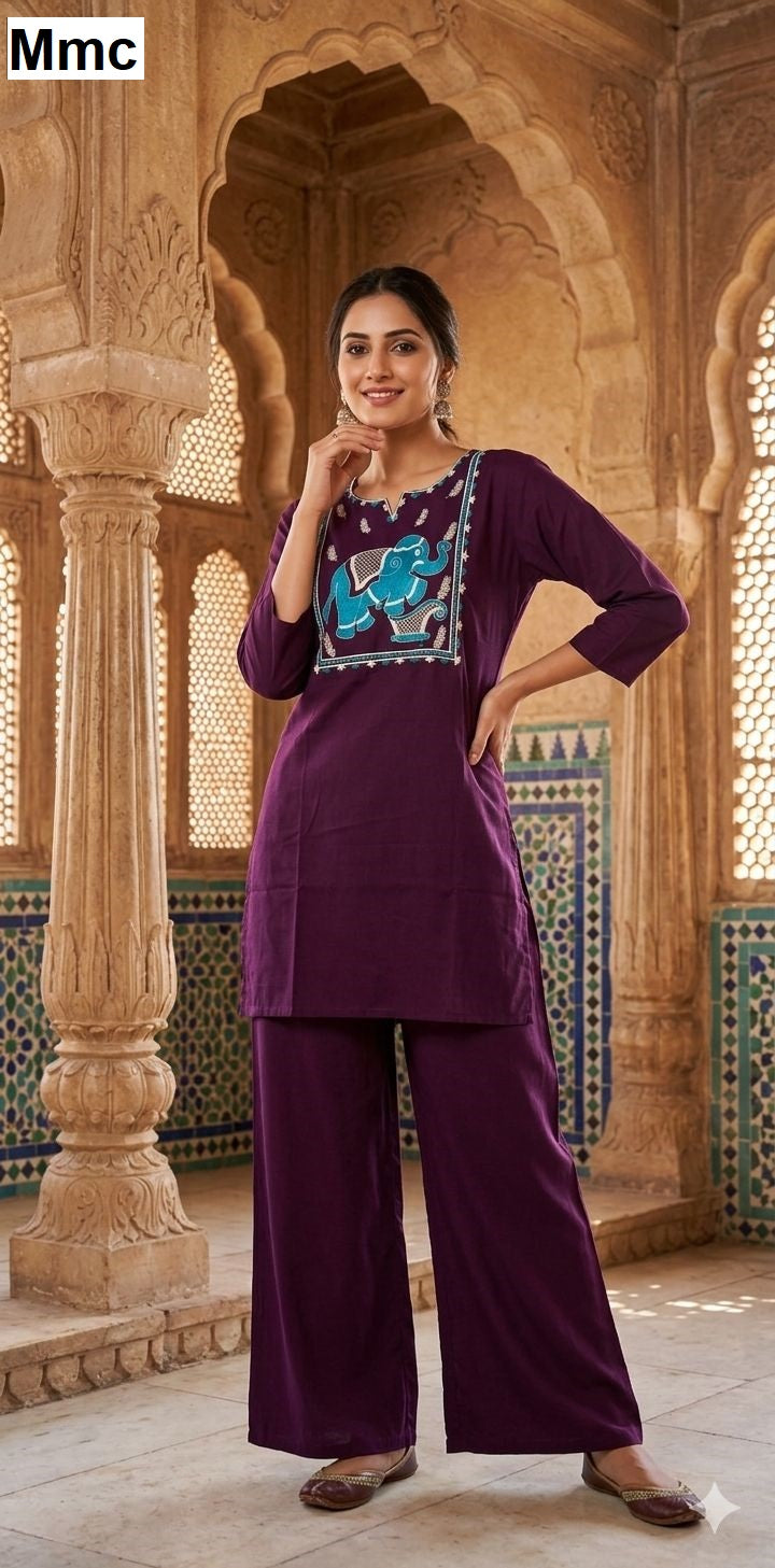 Deer Mmc Dhabu Cotton Co Ord Set Wholesale Rate