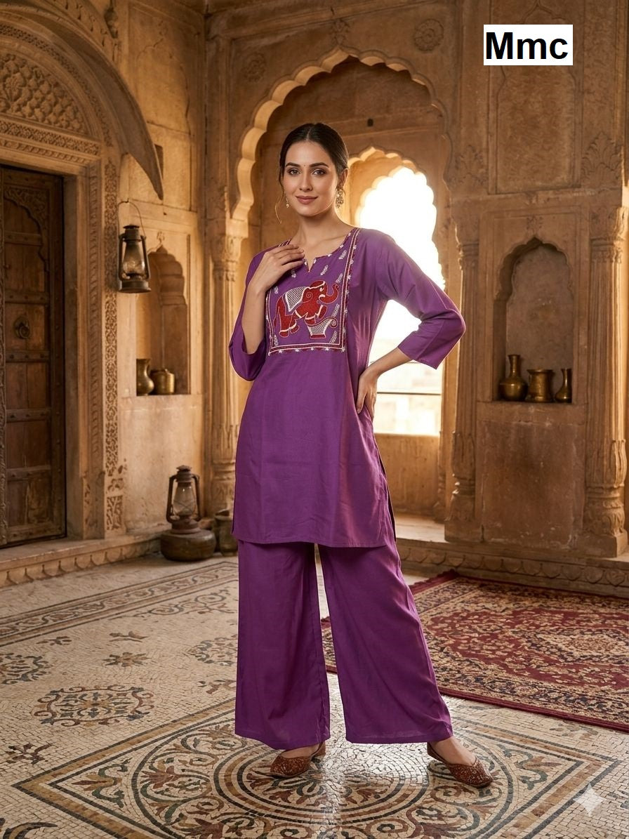 Deer Mmc Dhabu Cotton Co Ord Set Wholesale Rate