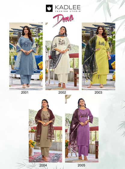 Deeva Kadlee Cotton Readymade Plazzo Style Suits Manufacturer Ahmedabad