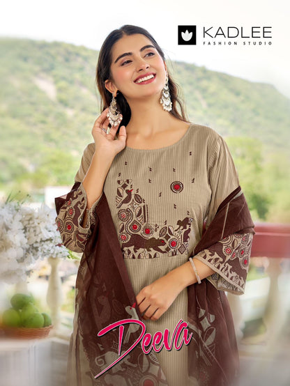 Deeva Kadlee Cotton Readymade Plazzo Style Suits Manufacturer Ahmedabad