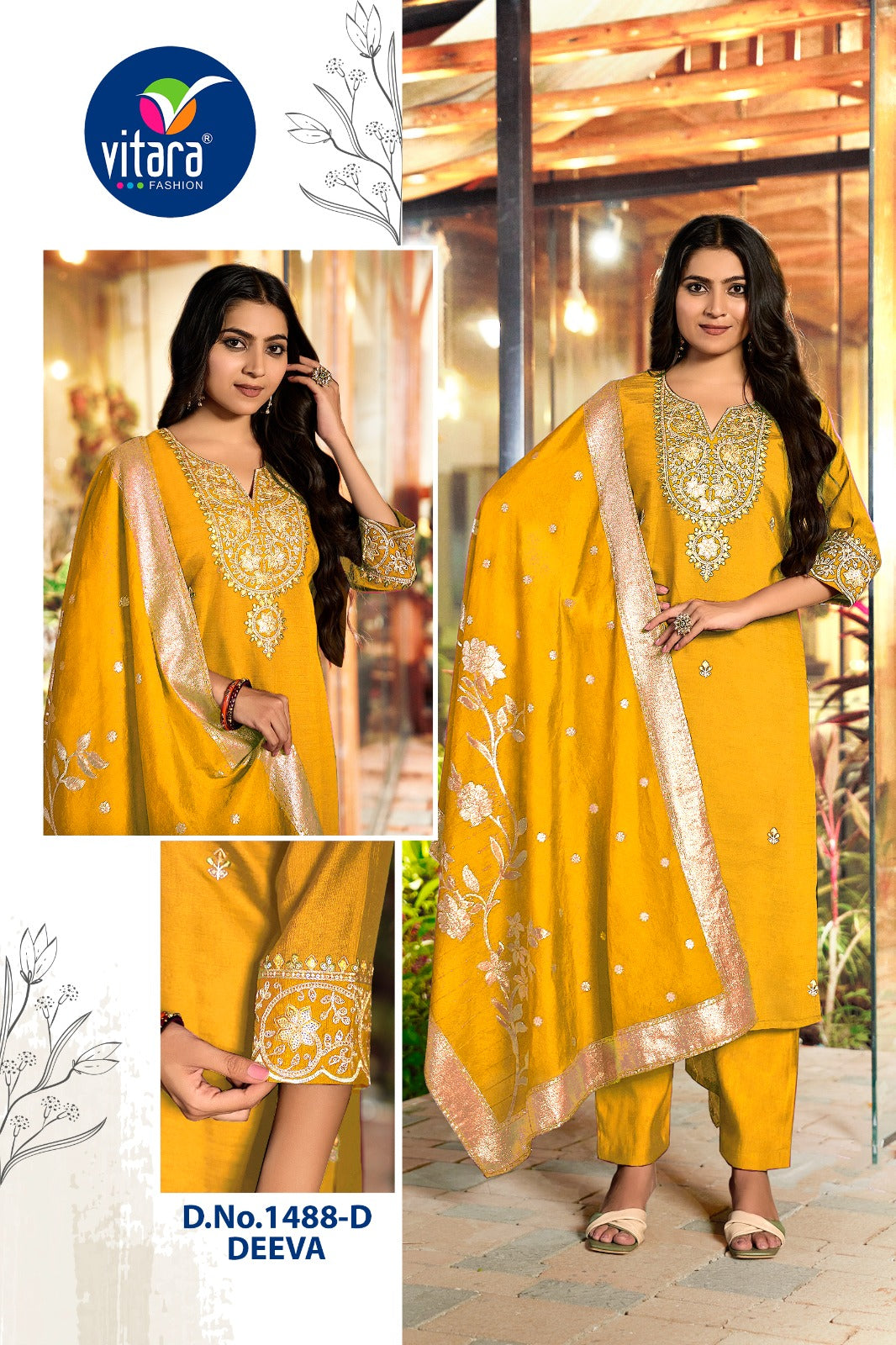 Deeva Vitara Vetican Readymade Pant Style Suits Supplier Gujarat