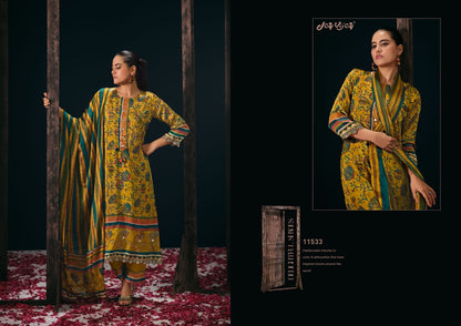 Dehleez Jay Vijay Satin Silk Pant Style Suits Wholesale