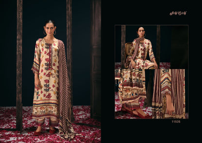 Dehleez Jay Vijay Satin Silk Pant Style Suits Wholesale