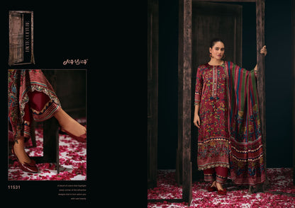 Dehleez Jay Vijay Satin Silk Pant Style Suits Wholesale