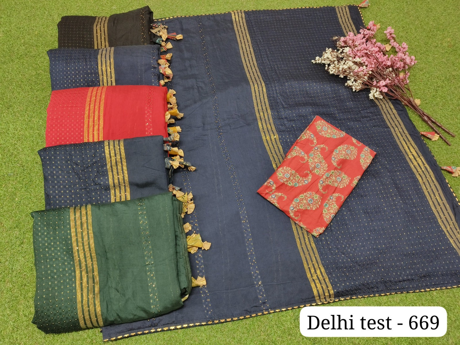 Delhi Test 669 Kalpveli Muslin Sarees