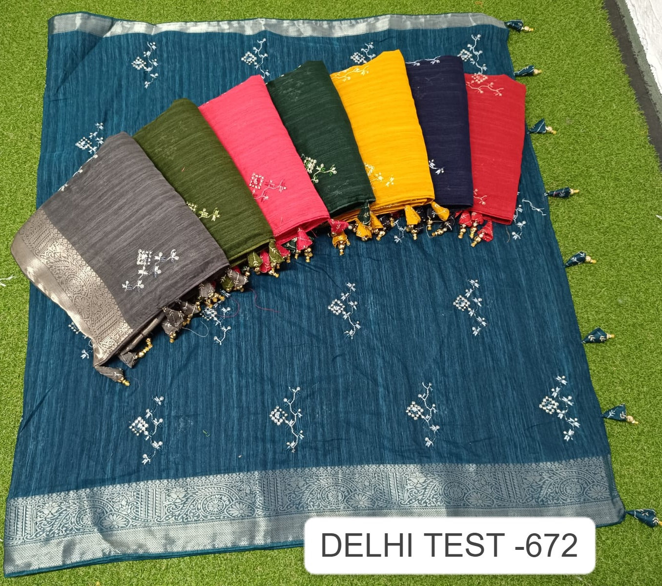 Delhi Test 672 Kalpveli Spun Cotton Sarees