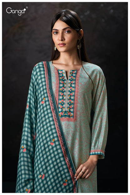 Delisia 3877 Ganga Pashmina Suits Wholesaler Gujarat