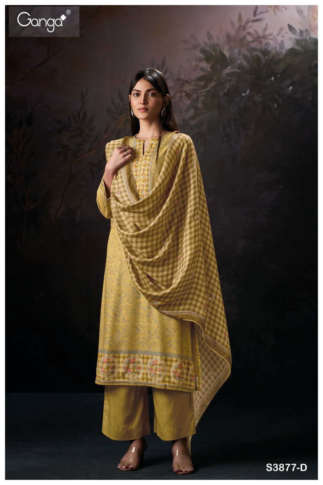 Delisia 3877 Ganga Pashmina Suits Wholesaler Gujarat