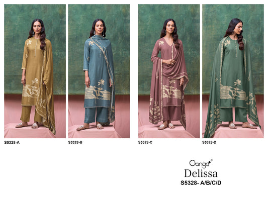 Delissa S5328 Ganga Wool Pashmina Suits Manufacturer Gujarat