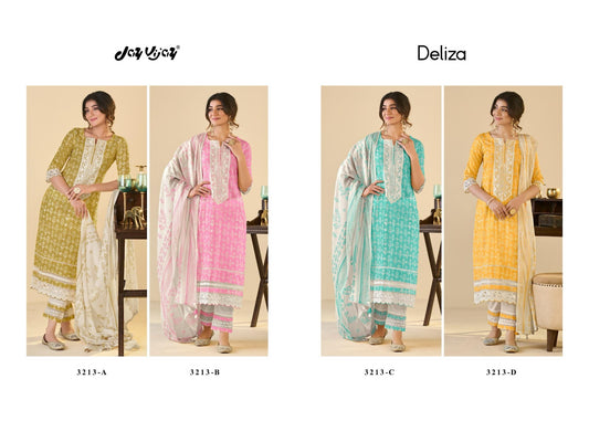 Deliza Jay Vijay Cotton Pant Style Suits Supplier Ahmedabad