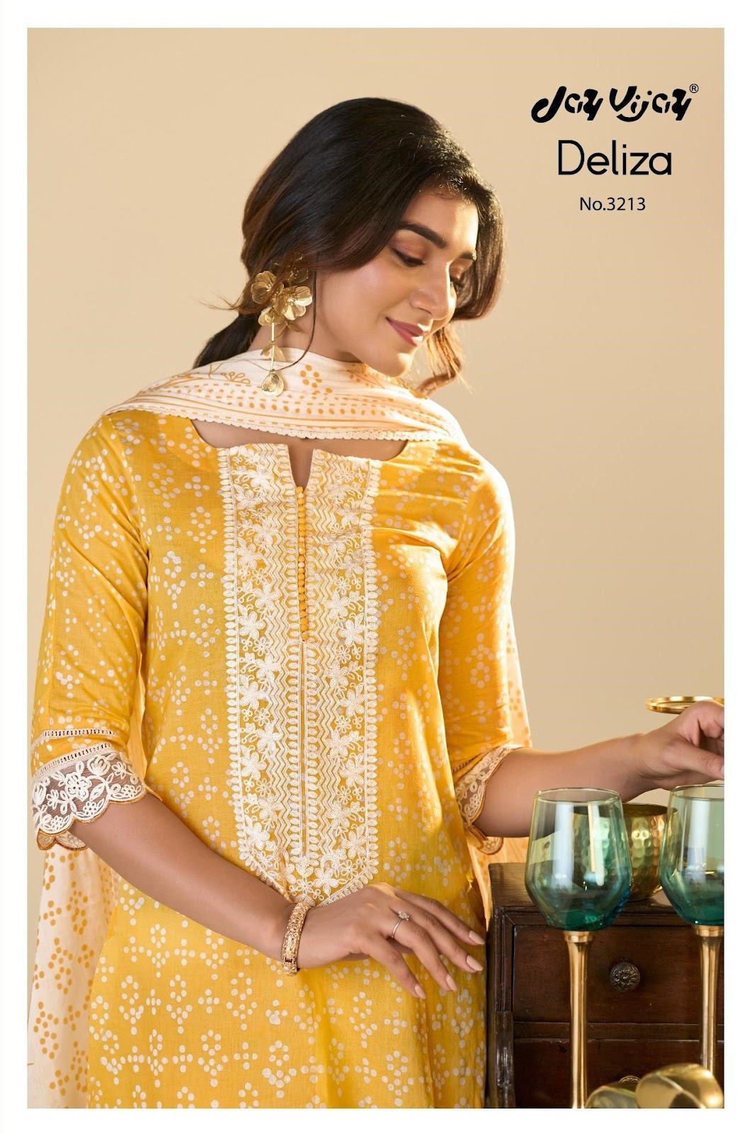 Deliza Jay Vijay Cotton Pant Style Suits Supplier Ahmedabad