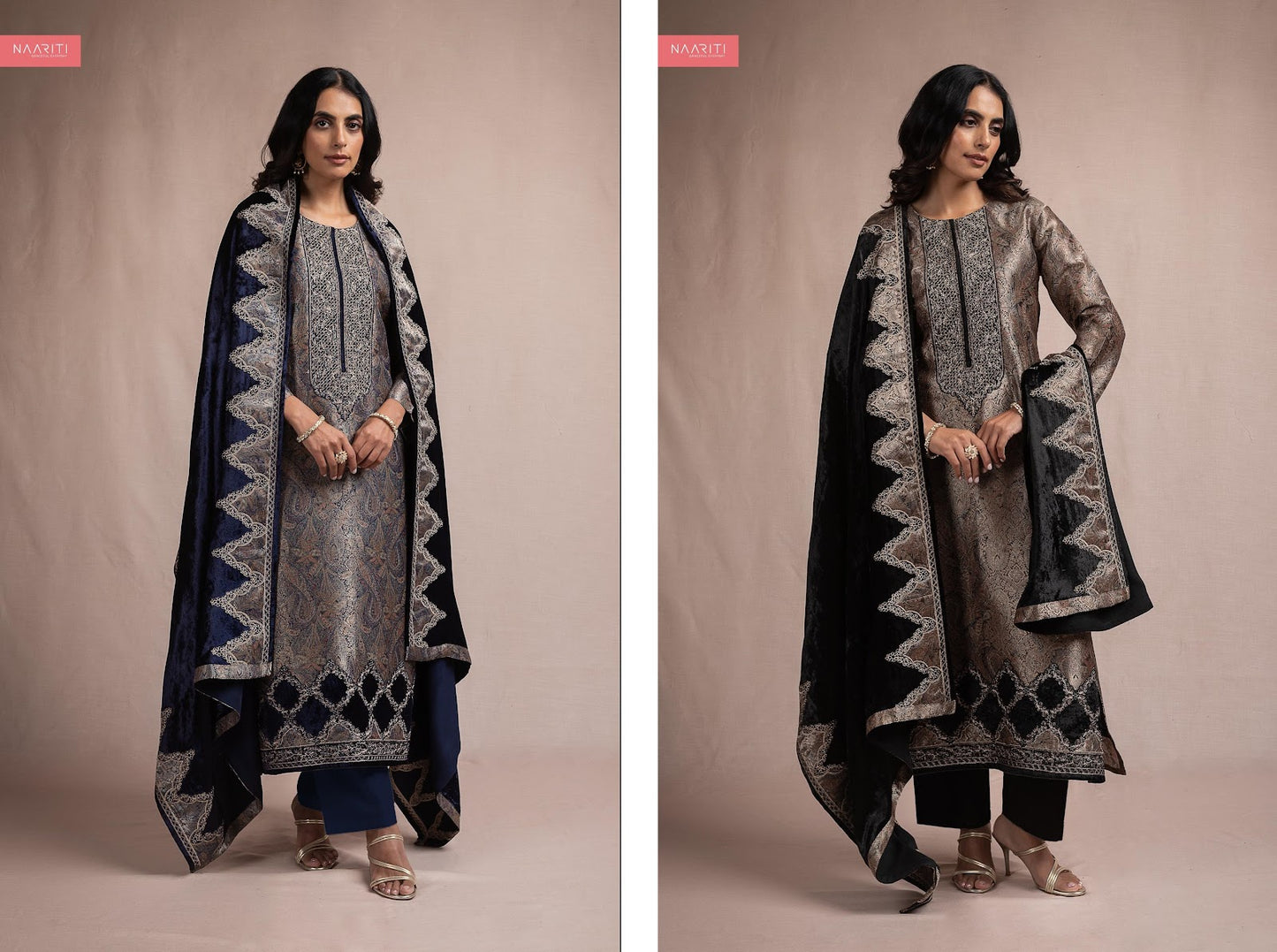 Delsa Naariti Velvet Suits Exporter Gujarat