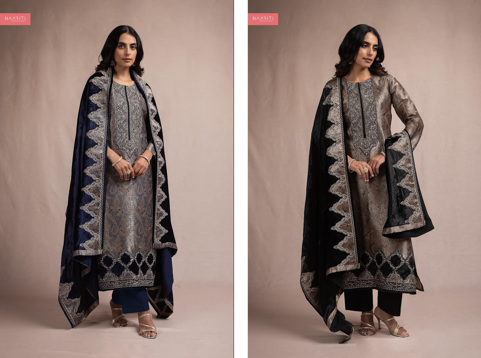 Delsa Naariti Velvet Suits Exporter Gujarat