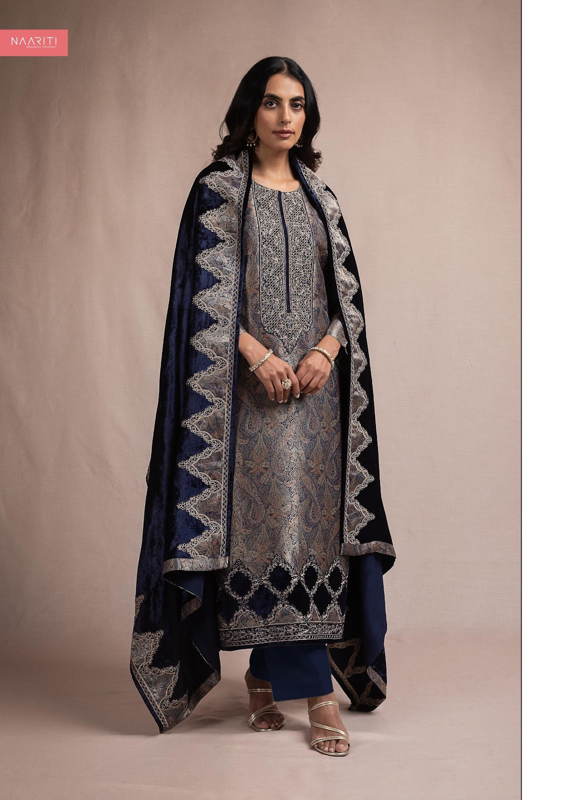Delsa Naariti Velvet Suits Exporter Gujarat