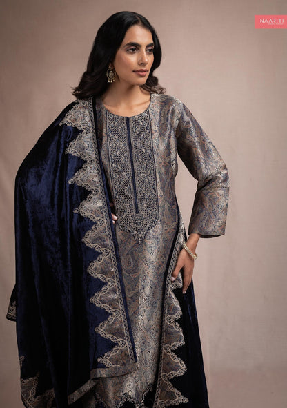 Delsa Naariti Velvet Suits Exporter Gujarat