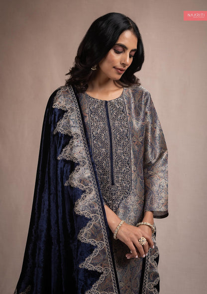 Delsa Naariti Velvet Suits Exporter Gujarat