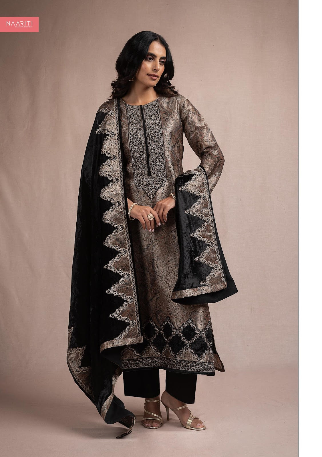 Delsa Naariti Velvet Suits Exporter Gujarat