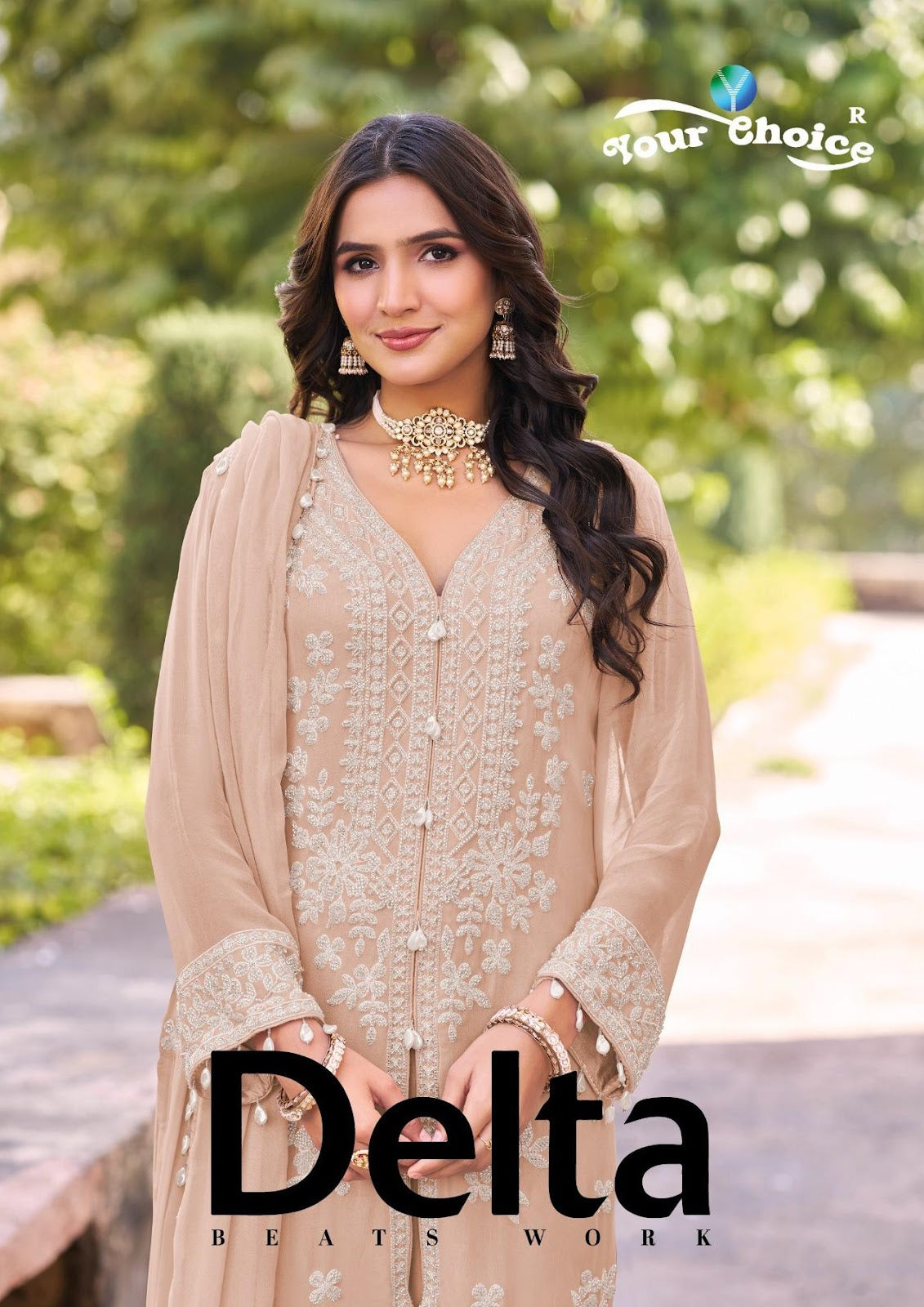 Delta Your Choice Chinnon Pakistani Readymade Suits Wholesale Price