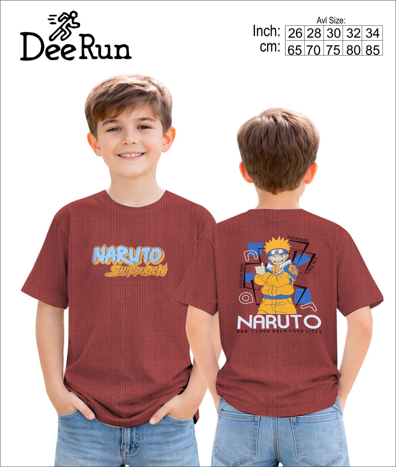 Delux 260126 Dee Run Jacquard Boys Tshirt Manufacturer Ahmedabad