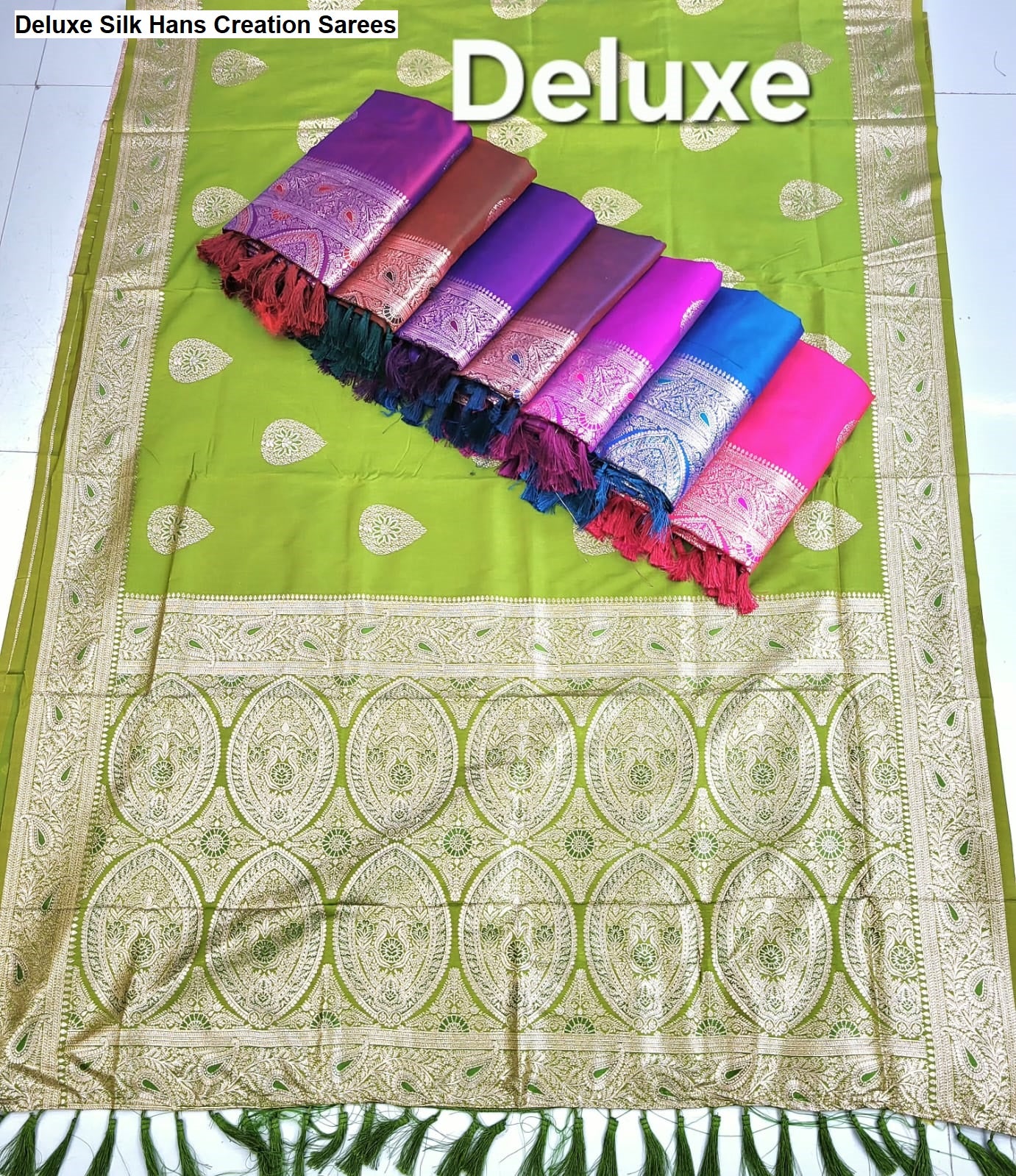 Deluxe Silk Hans Creation Sarees Wholesaler Ahmedabad