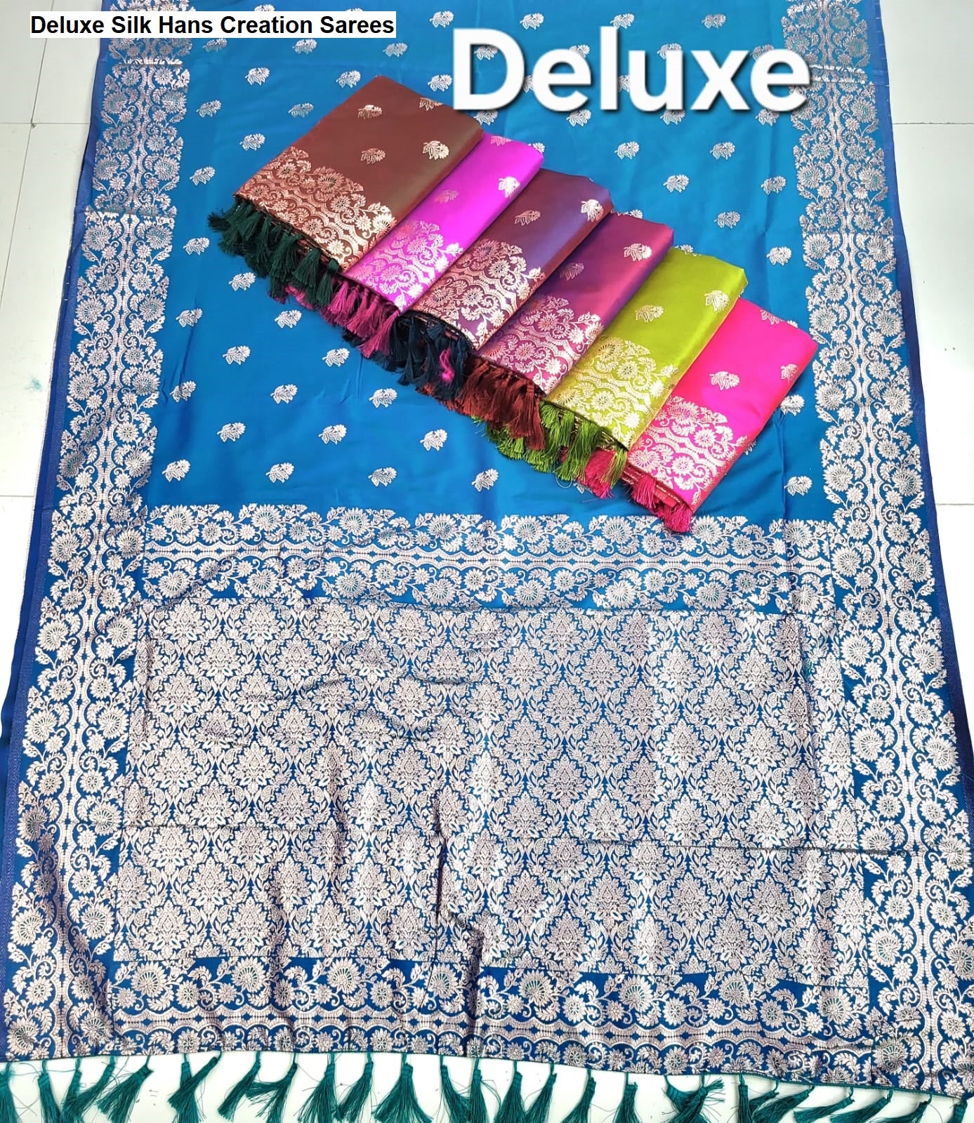 Deluxe Silk Hans Creation Sarees Wholesaler Ahmedabad