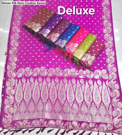 Deluxe Silk Hans Creation Sarees Wholesaler Ahmedabad
