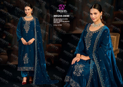 Demi Megha Velvet Suits Supplier Ahmedabad