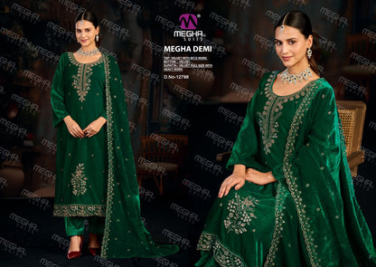 Demi Megha Velvet Suits Supplier Ahmedabad