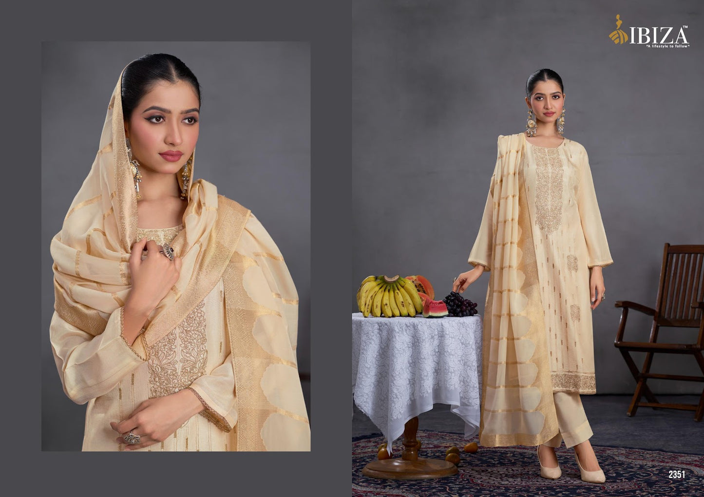 Denara Ibiza Pure Russian Pant Style Suits Manufacturer Gujarat