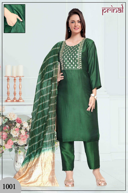 Denny Prinal Two Tone Readymade Pant Style Suits Wholesale Rate