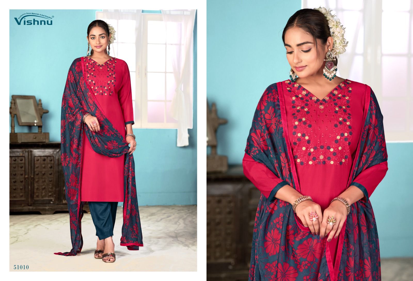Dermy Cool Vol 24 Vishnu Impex Pv Silk Pant Style Suits Exporter
