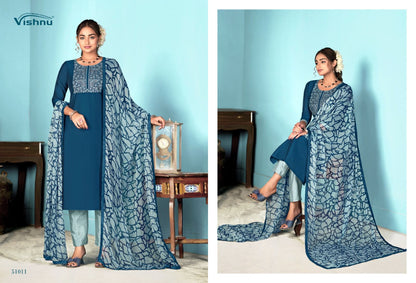 Dermy Cool Vol 24 Vishnu Impex Pv Silk Pant Style Suits Exporter