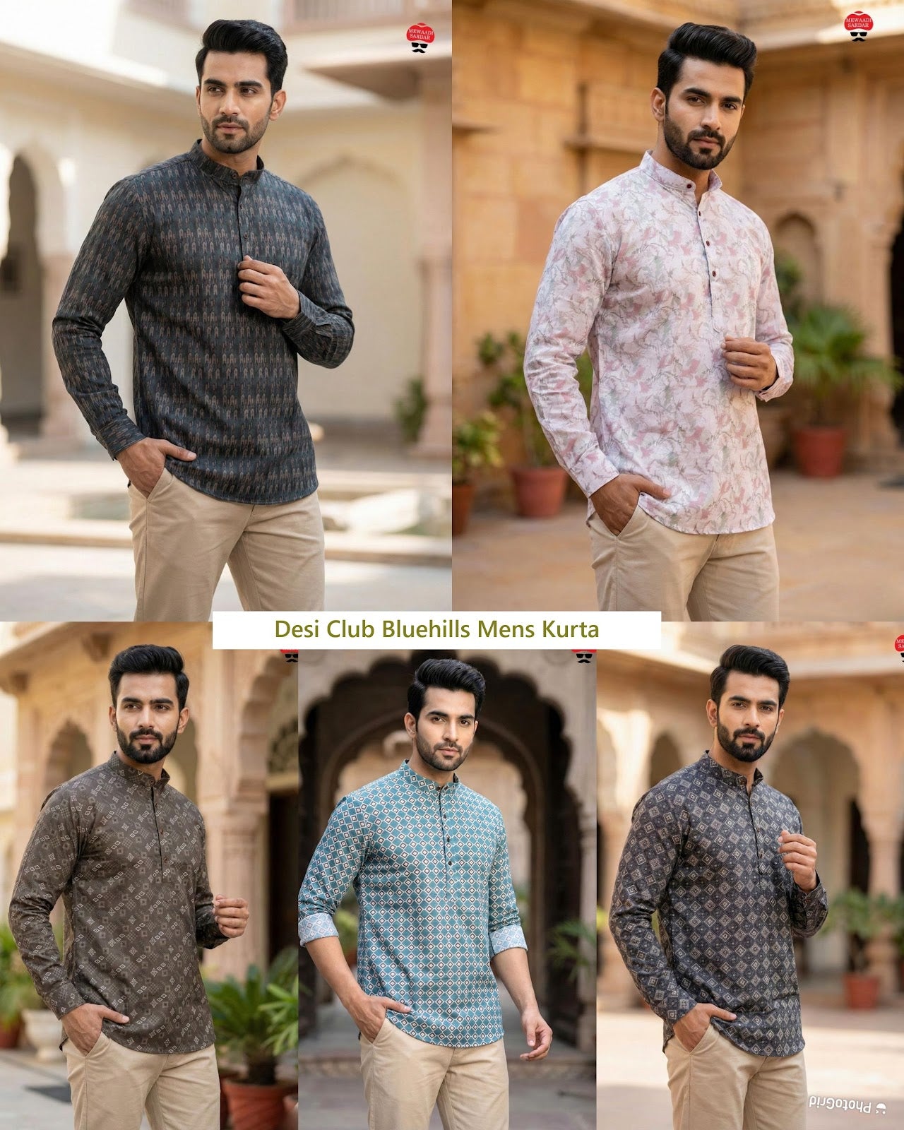 Desi Club Bluehills Cotton Mens Kurta Exporter Ahmedabad