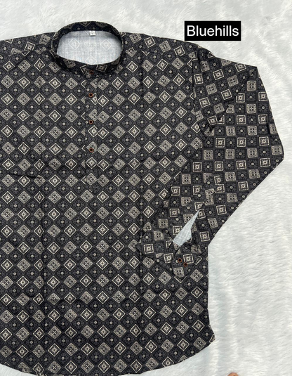 Desi Club Bluehills Cotton Mens Kurta Exporter Ahmedabad